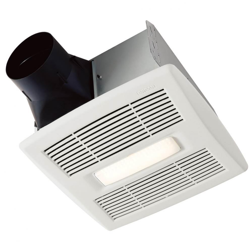 Bathroom Exhaust Fan w/ LED Light, ENERGY STAR®, 50-110 CFM