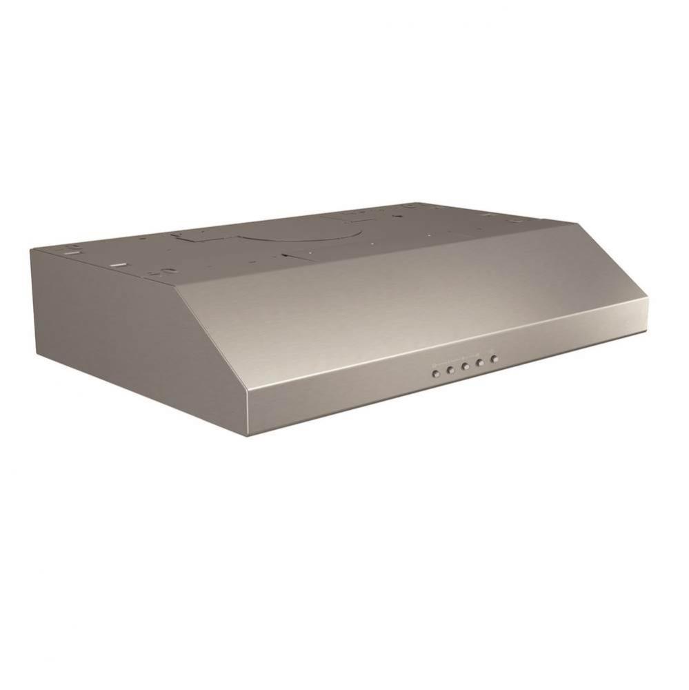 Glacier 30-Inch Convertible Under-Cabinet Range Hood, 375 Max Blower CFM, Stainless Steel