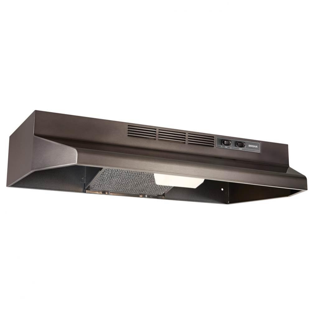 30-Inch Convertible Range Hood, Black, Black Stainless Steel, 230 MAX Blower CFM