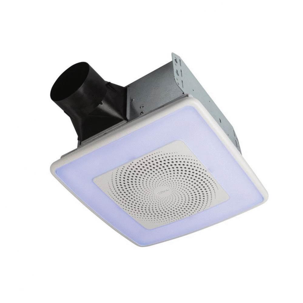 ChromaComfort 110 CFM 1.5 Sones Ventilation Fan Light 24 Color Selectable LED Energy Star