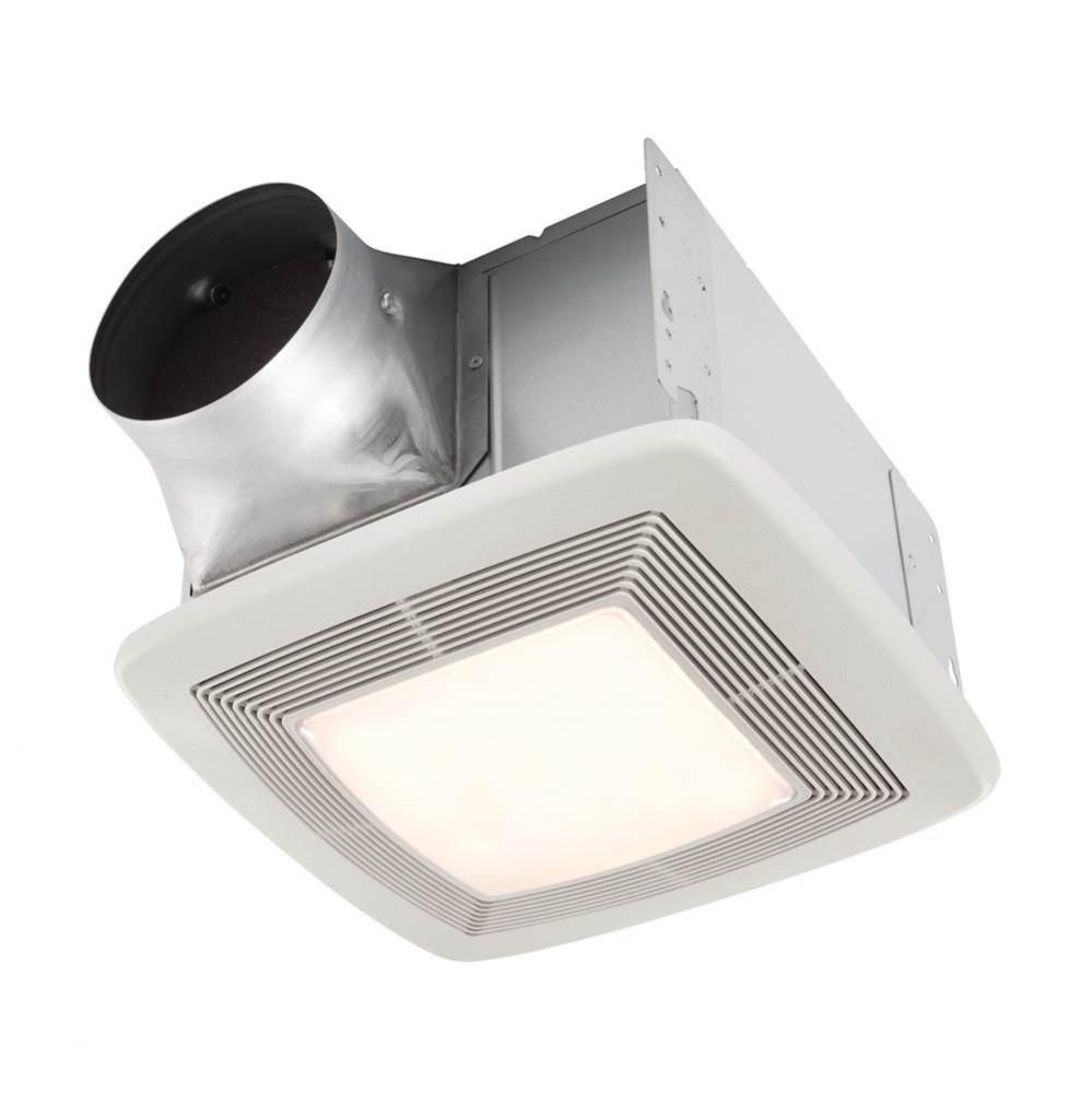 QT Series 130 CFM Ventilation Fan with Light and Night Light, 1.5 Sones; ENERGY STAR Certified