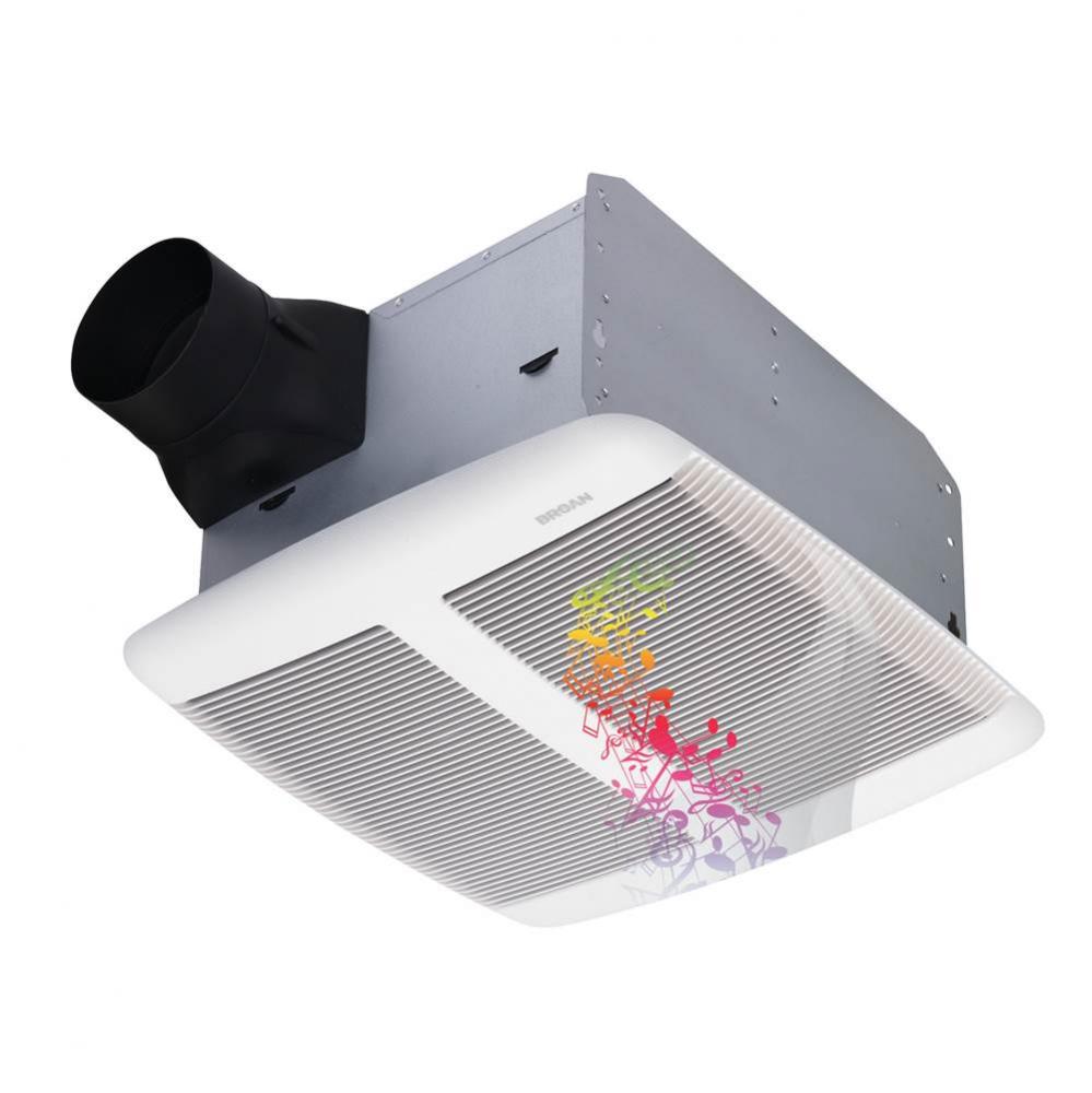 Sensonic 110 CFM Ceiling Bathroom Exhaust Fan with Speaker and Bluetooth® Wireless Technology