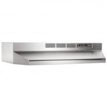 Broan Nutone 412404 - 24-Inch Ductless Under-Cabinet Range Hood with Light in Stainless Steel