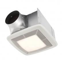 Broan Nutone QT130LE - QT Series 130 CFM Ventilation Fan with Light and Night Light, 1.5 Sones; ENERGY STAR Certified