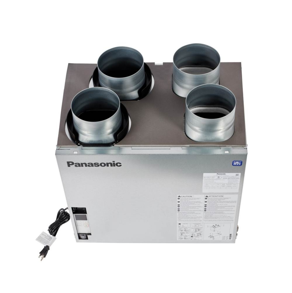 Panasonic BalancedHome 130 Elite Plus Plus Energy Recovery Ventilator (ERV), 30-130 CFM, Top Port,