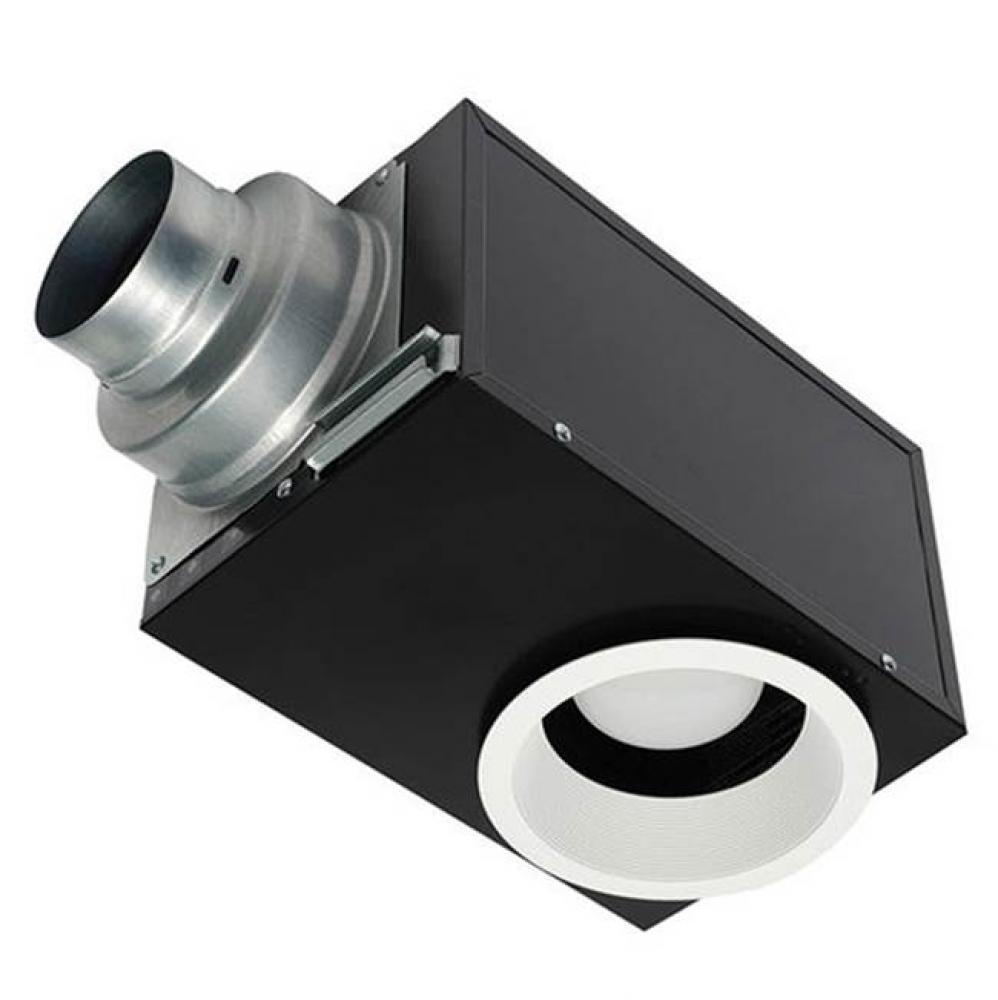 Panasonic WhisperRecessed Ceiling Mount Bathroom Exhaust Fan with Dimmable LED Light, 80 CFM, FV-0