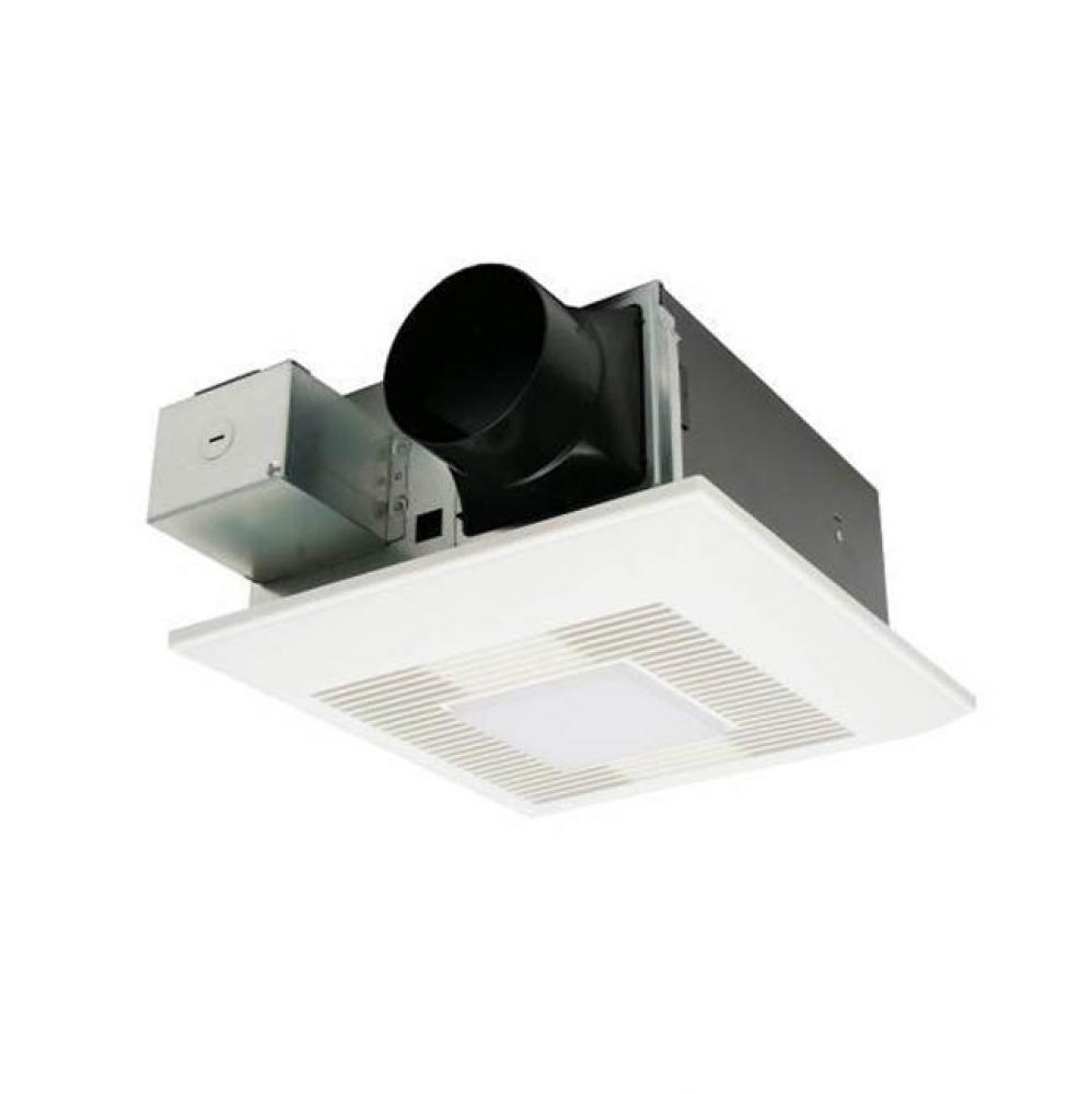 Panasonic WhisperFit Ceiling Mount Bathroom Exhaust Fan with Dimmable LED Light, 50-80-110 CFM, FV