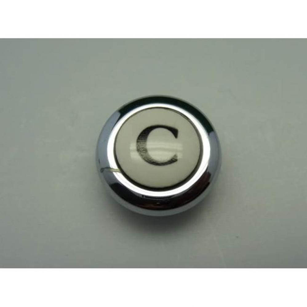 Handle Cold Button in Polished Chrome