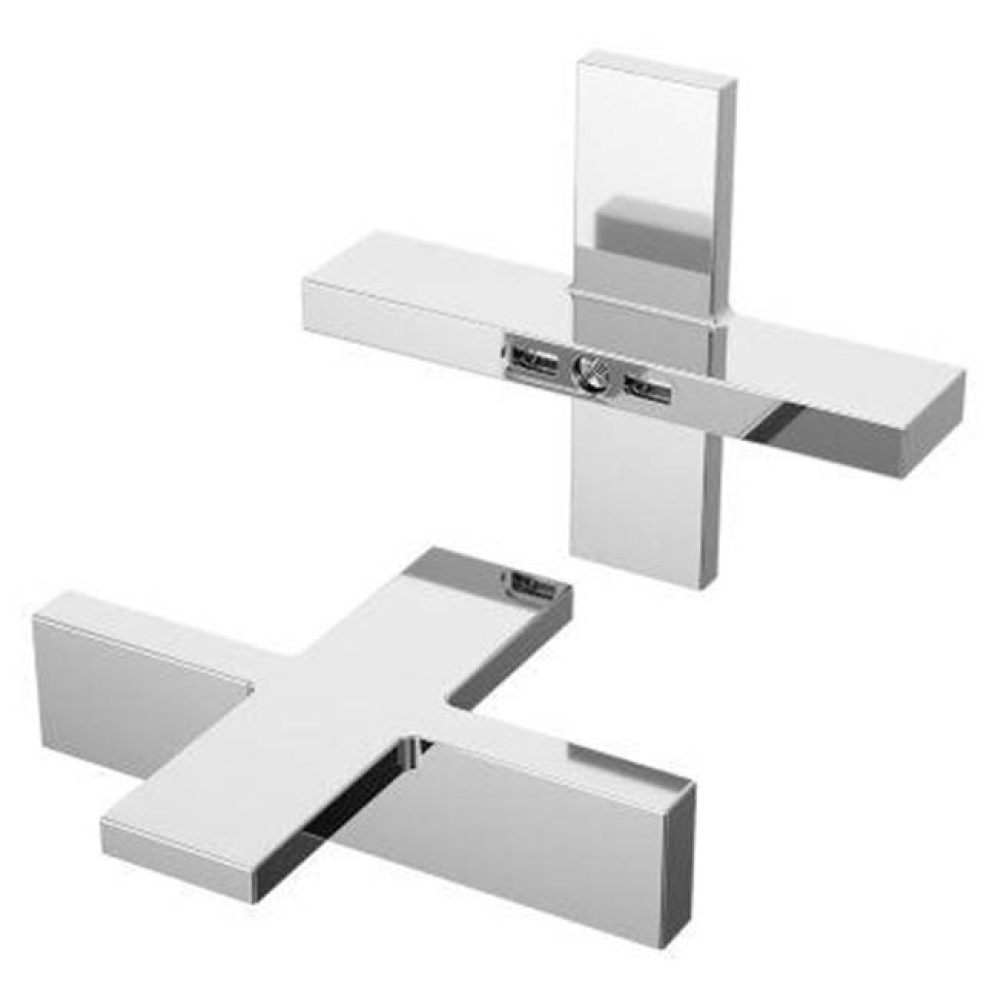 Verve Cross Handle Kit for Widespread, Roman Tub and Thermostatic Shower in Polished Chrome