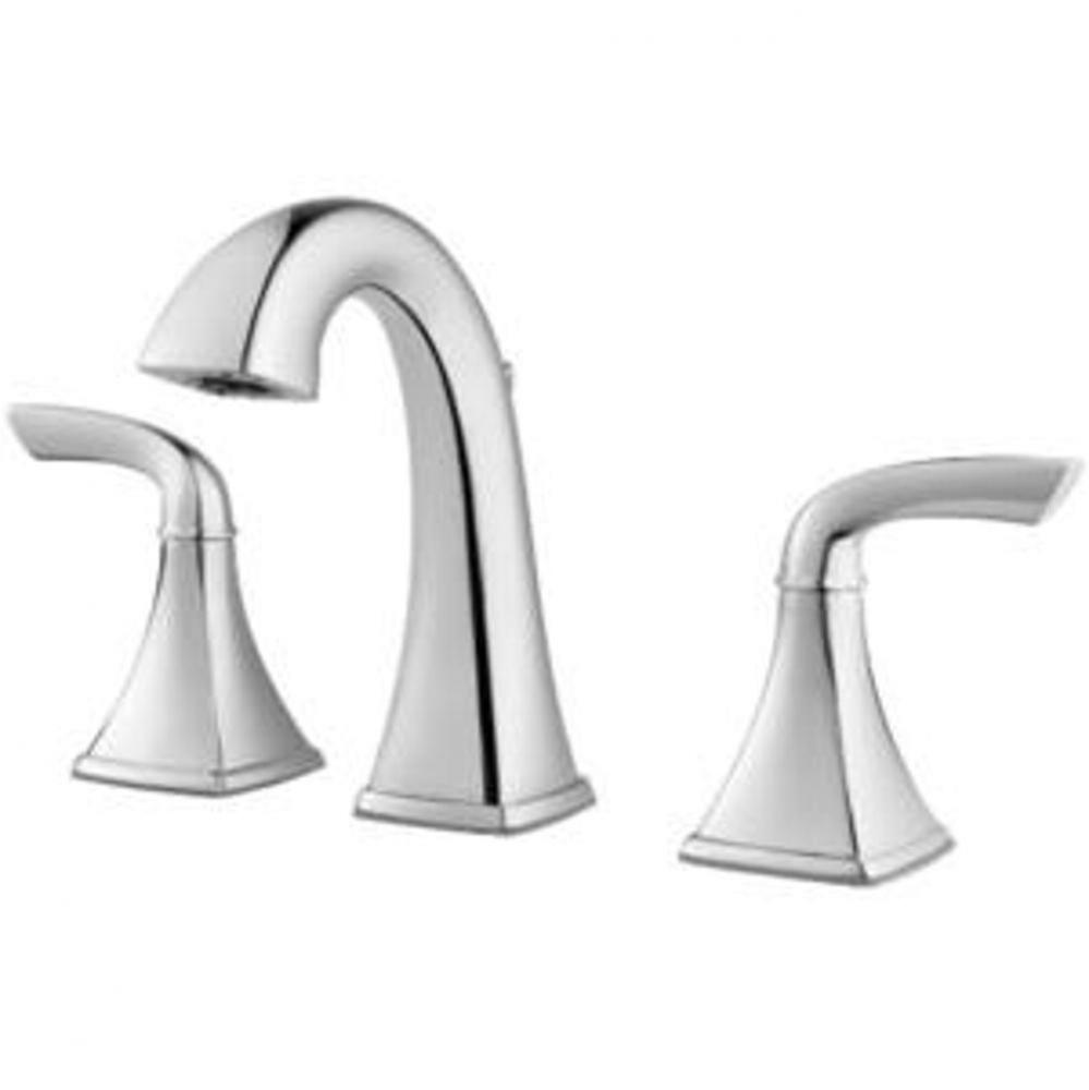 Bronson 2-Handle 8'' Widespread Bathroom Faucet in Polished Chrome
