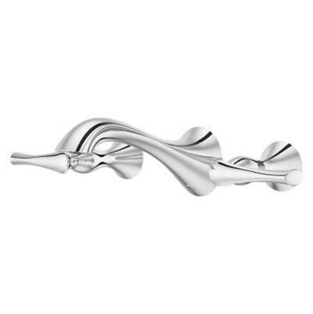 Rhen Wallmount Widespread Lavatory Faucet in Polished Chrome