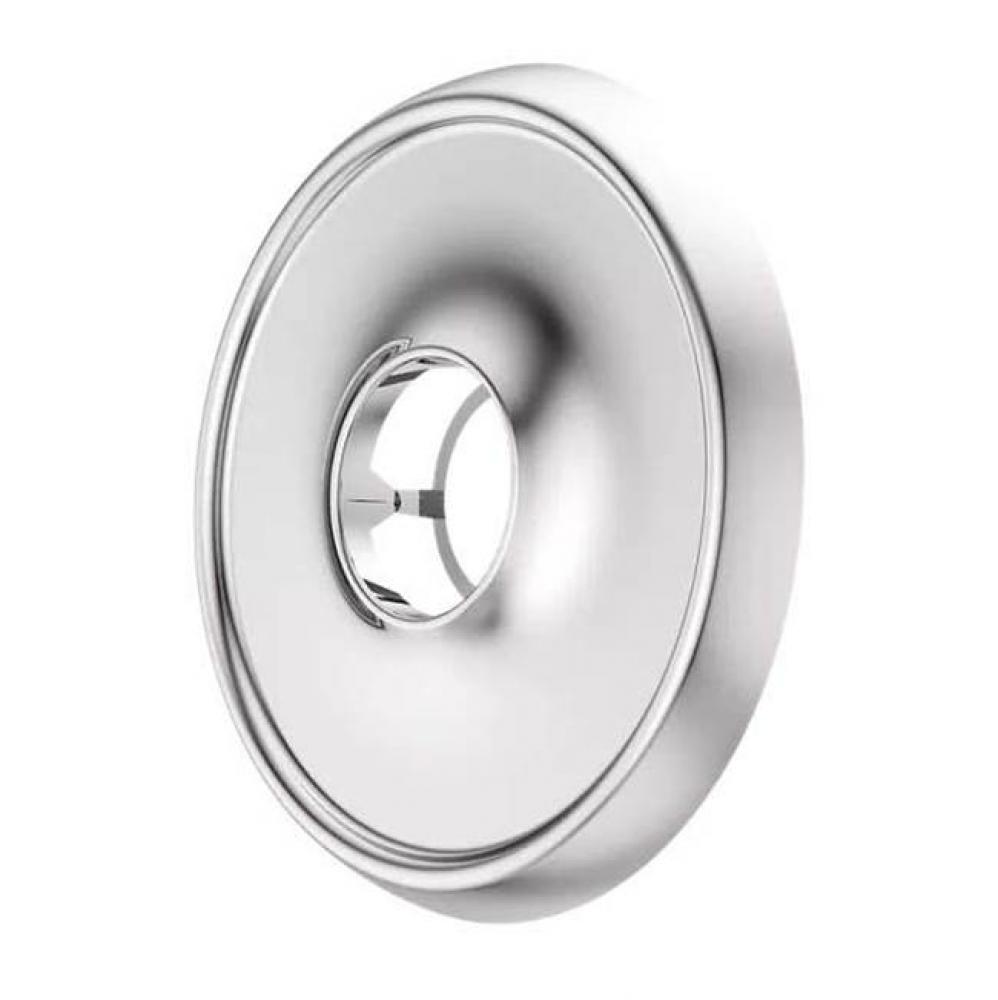 Tisbury Round Wall Flange in Polished Chrome