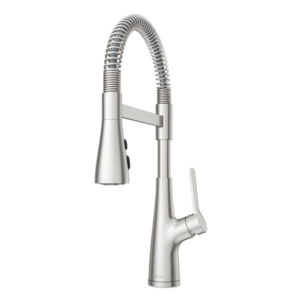 Neera Culinary Faucet in Stainless Steel