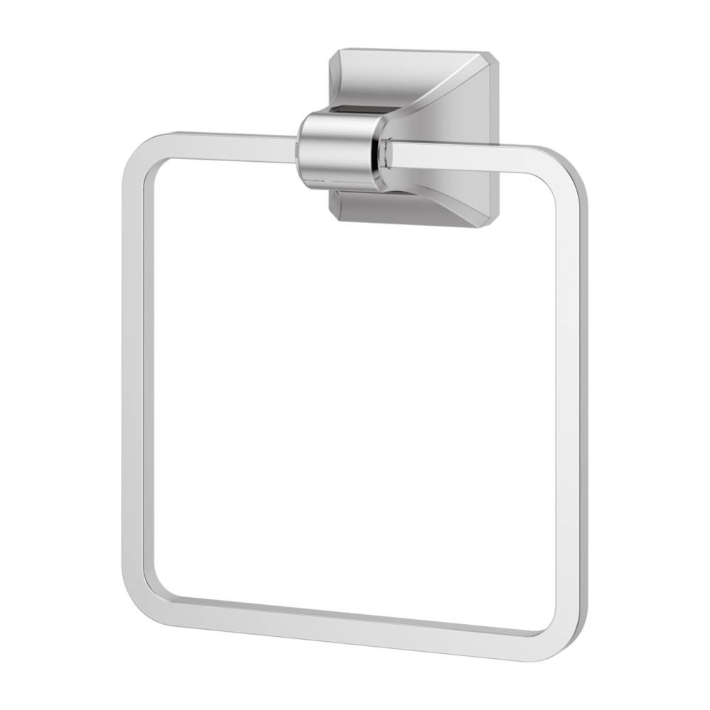 Park Avenue Towel Ring in Polished Chrome