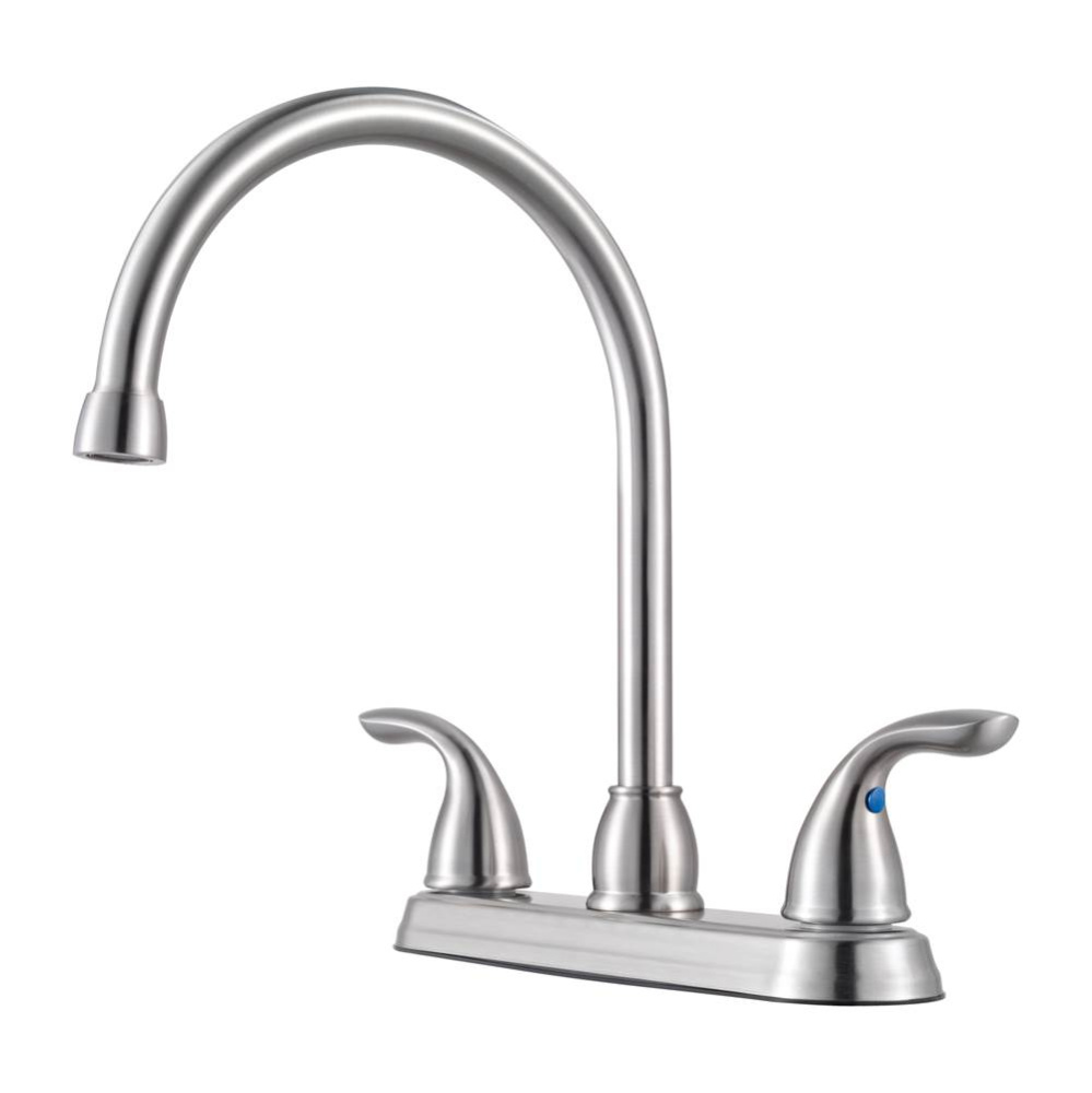 Pfirst Series 2-Handle Kitchen Faucet in Stainless Steel