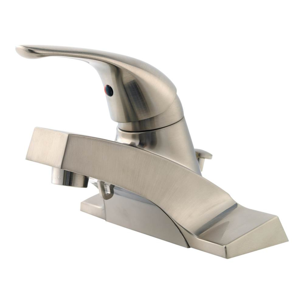 Pfirst Series Single Control 4'' Centerset Bathroom Faucet in Brushed Nickel