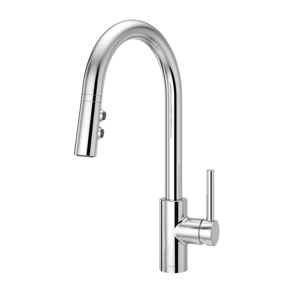 Stellen 1-Handle Pull-Down Kitchen Faucet in Polished Chrome