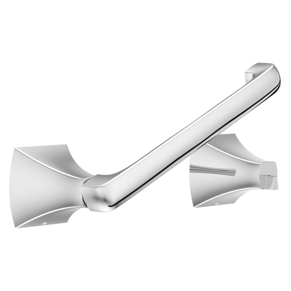 Soft Square Toilet Paper Holder in Polished Chrome