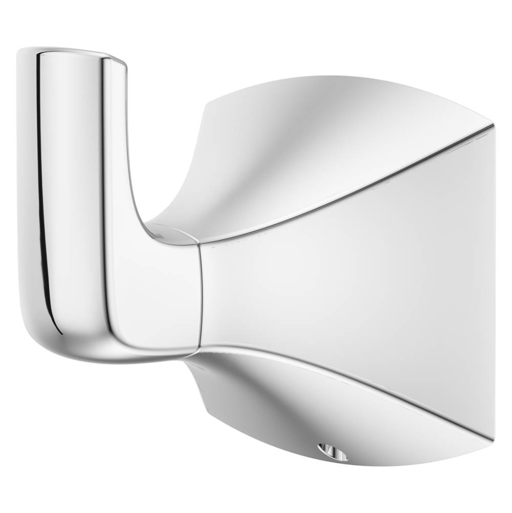 Soft Square Robe Hook In Polished Chrome