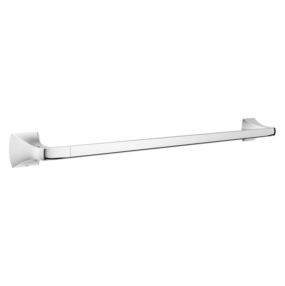 Soft Square 24  in. Towel Bar in Polished Chrome