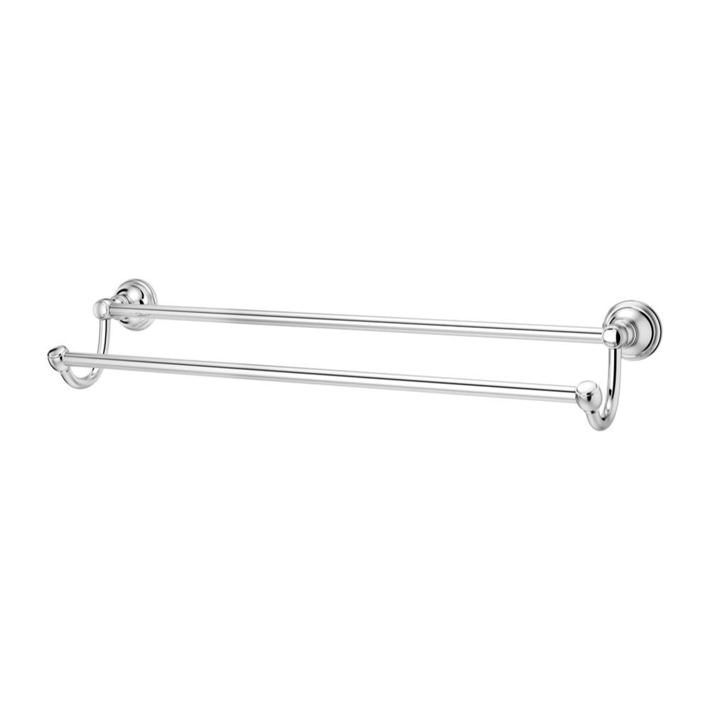 Tisbury 24'' Double Towel Bar in Polished Chrome