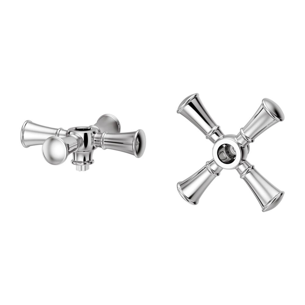 Tisbury 2-Handle Cross Handle Kit in Polished Chrome