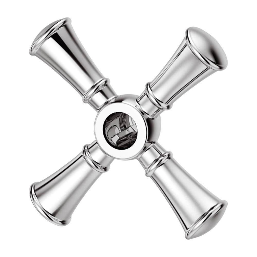 Tisbury Single Cross Handle for Slide Bar Kit in Polished Chrome