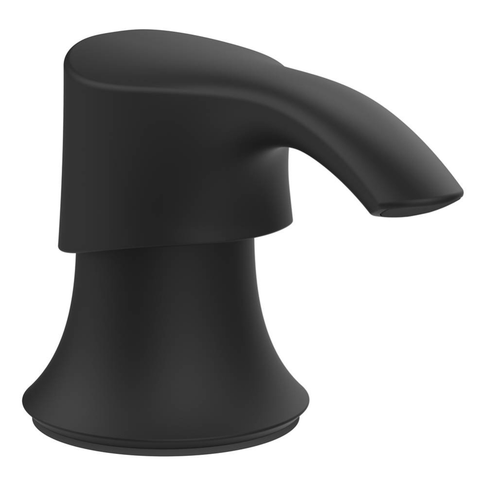 Pfister Transitional Round Soap Dispenser with SoloTilt™ in Matte Black
