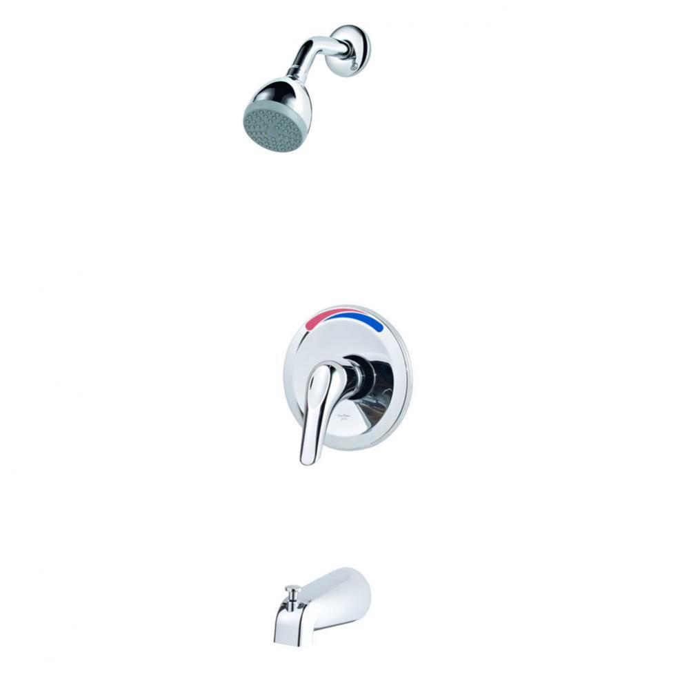 Pfirst Series 1-Handle Tub/Shower Trim Kit in Polished Chrome