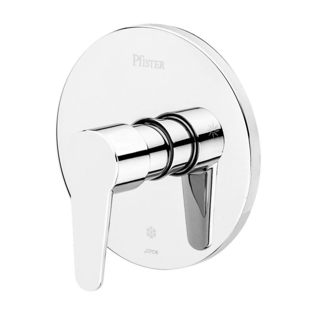 Pfirst Modern Valve, Trim Only in Polished Chrome