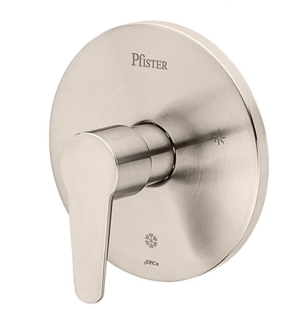 Pfirst Modern Valve, Trim Only in Brushed Nickel