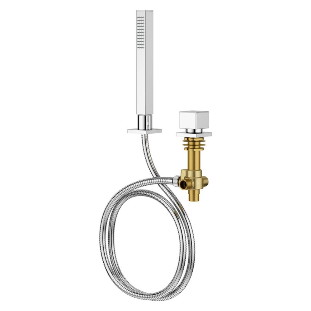 Verve Roman Tub Handshower with Diverter in Polished Chrome