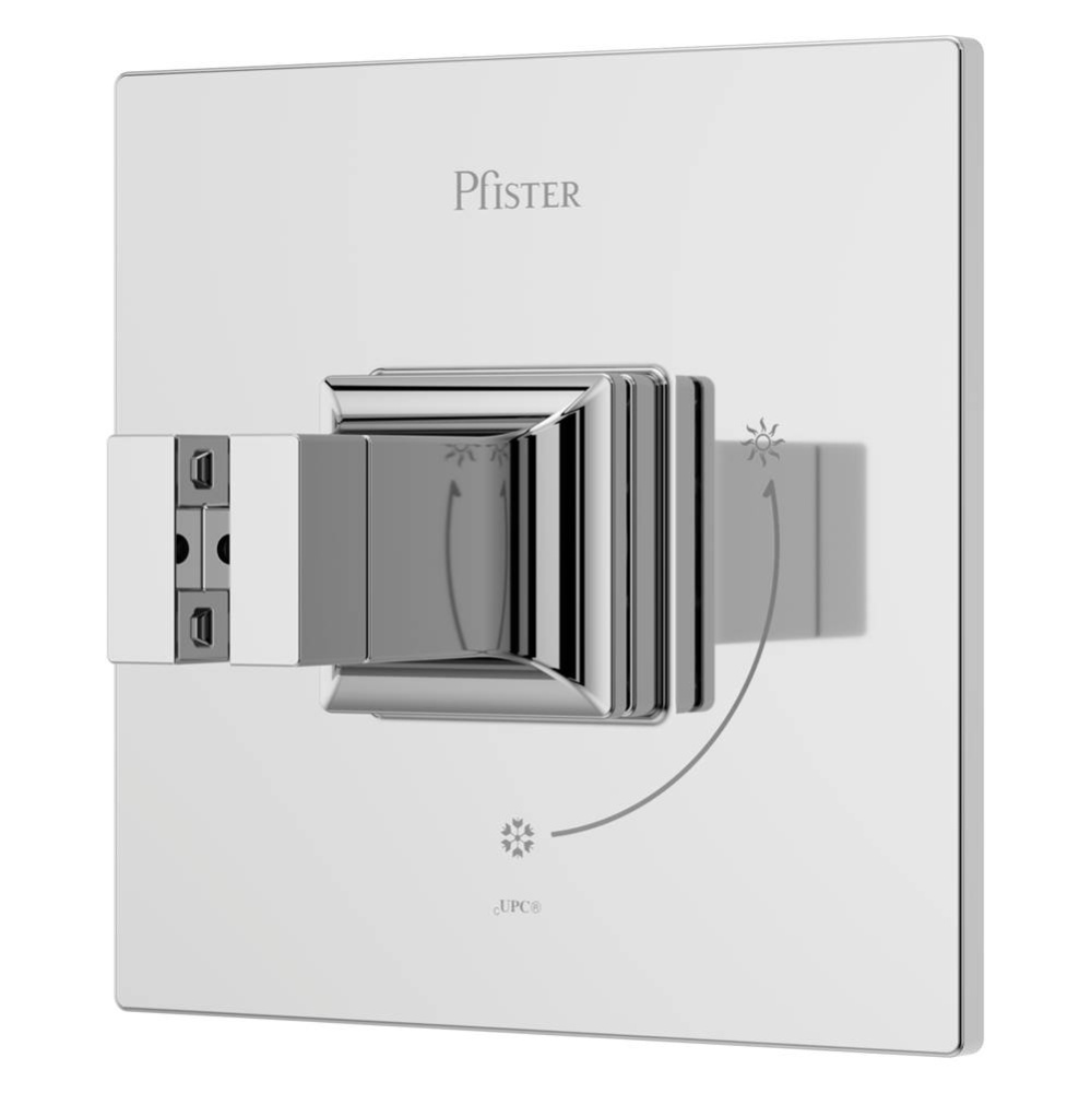 Verve Diverter Valve Only Trim without Handles in Polished Chrome