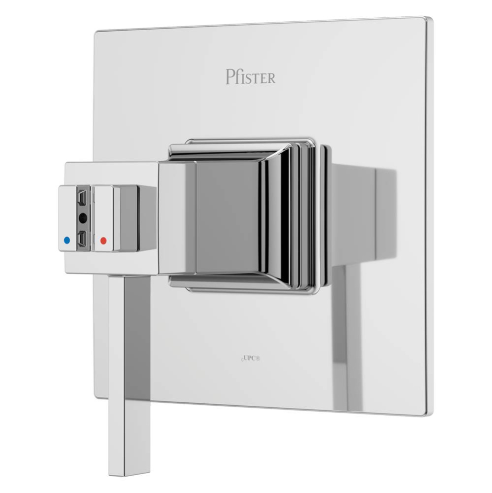 Verve Trim Kit for Thermostatic Shower in Polished Chrome