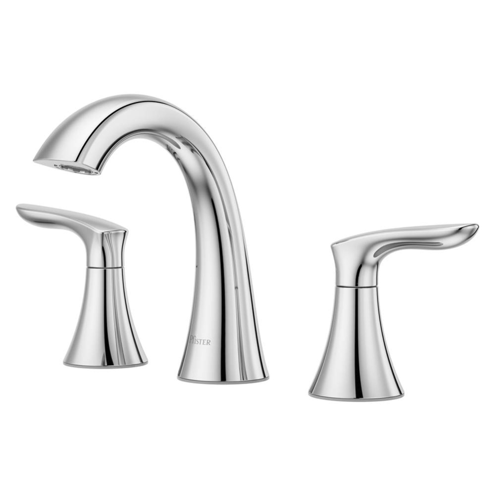 Weller 2-Handle 8 in. Widespread Bathroom Faucet in Polished Chrome