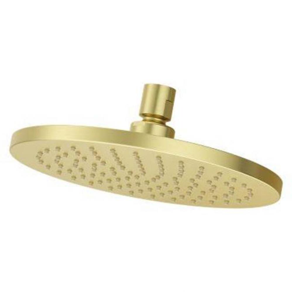 Modern Round 8 in. Raincan Showerhead in Brushed Gold