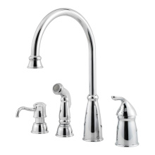 Pfister GT26-4CBC - Avalon 1-Handle Kitchen Faucet with Side Spray & Soap Dispenser in Polished Chrome