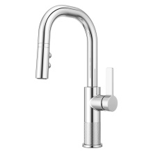 Pfister GT572-MTC - Montay 1-Handle Pull-Down Bar/Prep Faucet in Polished Chrome