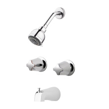 Pfister LG03-6110 - Pfister 2-Handle Tub & Shower Faucet with Metal Knob Handles in Polished Chrome