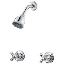 Pfister LG07-8CBC - Pfister 2-Handle Tub&Shower Trim Kit with Metal Cross Handles in Polished Chrome
