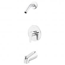 Pfister R89-0700 - Pfirst Modern 1-Handle Tub & Shower, Trim Only Less Showerhead in Polished Chrome