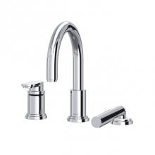 Riobel TAA10C - Arca™ 3-Hole Deck Mount Tub Filler Trim