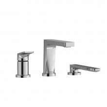Riobel OD10C-SPEX - 3-piece deck-mount tub filler with hand shower PEX