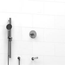 Riobel KIT#1244PXTMC - 1/2'' 2-way Type T/P (thermostatic/pressure balance) coaxial system with spout and hand