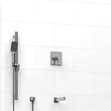 Riobel KIT#1244PXTQC - 1/2'' 2-way Type T/P (thermostatic/pressure balance) coaxial system with spout and hand