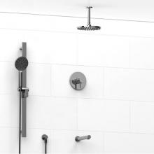 Riobel KIT#1345PXTMC-6-SPEX - Type T/P (thermostatic/pressure balance) 1/2'' coaxial 3-way system with hand shower rai