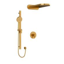 Riobel KIT#2745PXTMBG-EX - Type T/P (thermostatic/pressure balance) 1/2'' coaxial 3-way system with hand shower rai