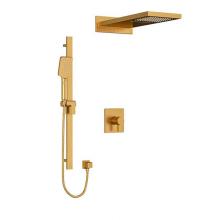Riobel KIT#2745PXTQBG-EX - Type T/P (thermostatic/pressure balance) 1/2'' coaxial 3-way system with hand shower rai