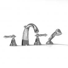 Riobel PR12LC - 4-Piece Deck-Mount Tub Filler With Hand Shower
