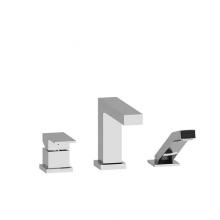 Riobel TUS10C - Kubik™ 3-Hole Deck Mount Tub Filler Trim